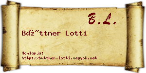 Büttner Lotti névjegykártya
